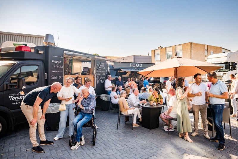 Terreinindeling voor een foodtruck event van DON food & events