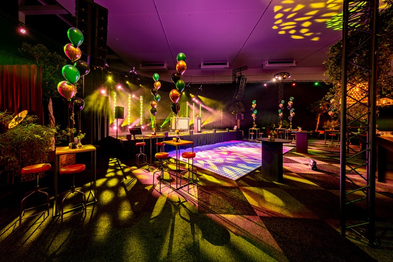 Feestlocatie ingericht door DON food & events in Bodegraven (tijdelijke afbeelding)